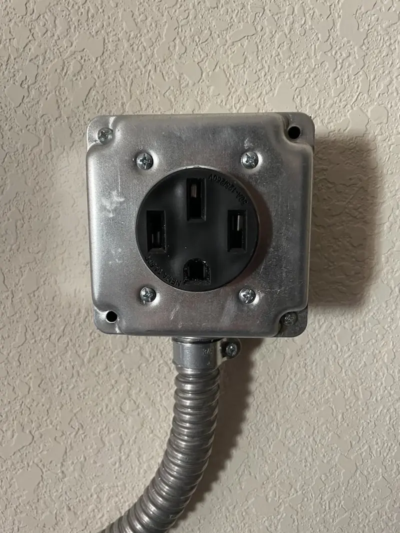 NEMA 14-50 outlet installed for Electrical Panel Upgrade in Bartow