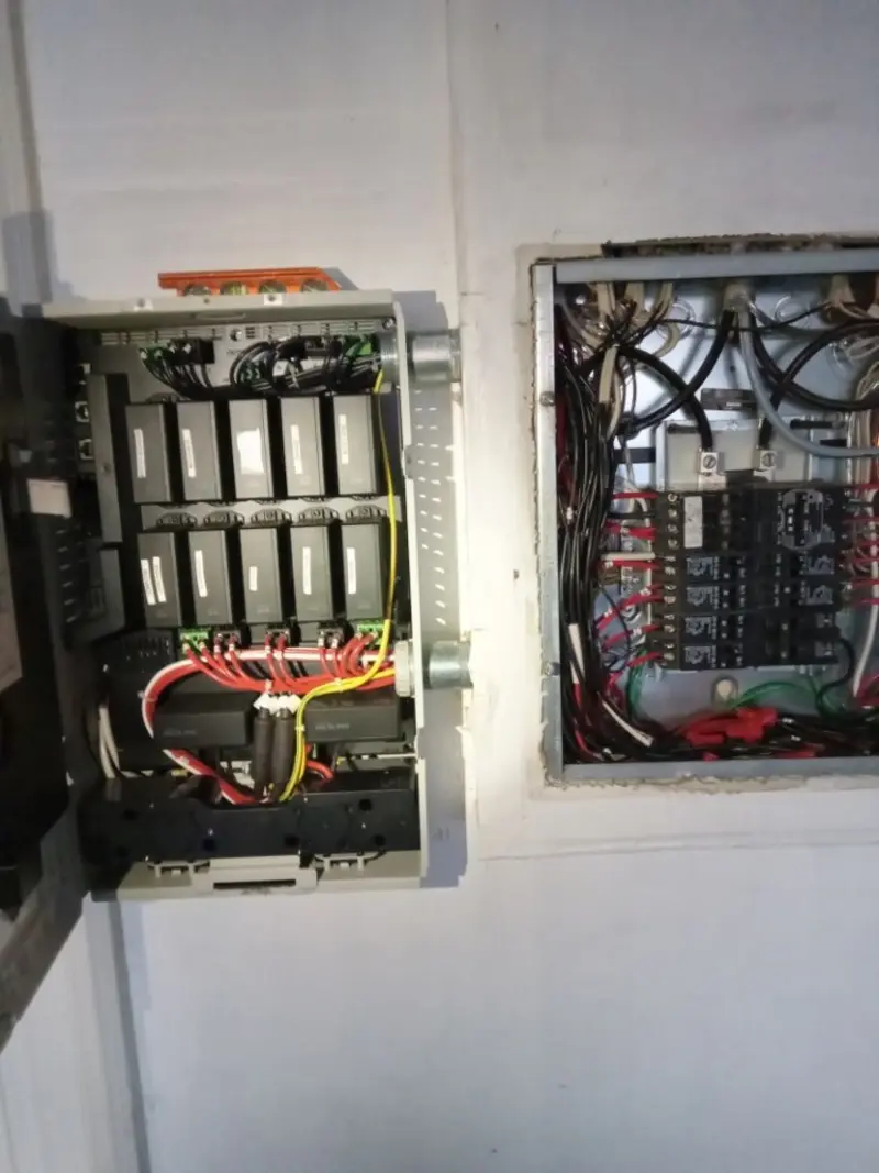 Electrical panel upgrade completed for Security Camera Wiring in Bartow